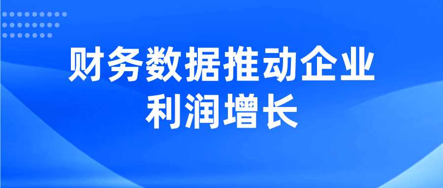 财务数据推动企业利润增长